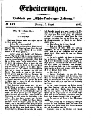 Erheiterungen (Aschaffenburger Zeitung) Montag 6. August 1860