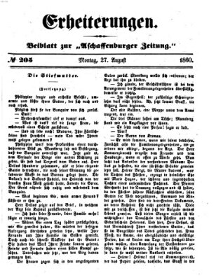 Erheiterungen (Aschaffenburger Zeitung) Montag 27. August 1860