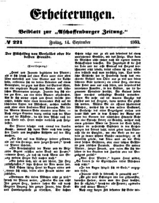 Erheiterungen (Aschaffenburger Zeitung) Freitag 14. September 1860