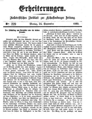 Erheiterungen (Aschaffenburger Zeitung) Montag 24. September 1860