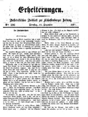 Erheiterungen (Aschaffenburger Zeitung) Dienstag 11. Dezember 1860