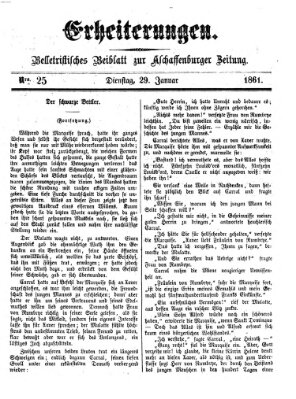 Erheiterungen (Aschaffenburger Zeitung) Dienstag 29. Januar 1861