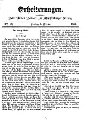 Erheiterungen (Aschaffenburger Zeitung) Freitag 1. Februar 1861