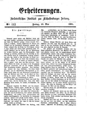 Erheiterungen (Aschaffenburger Zeitung) Freitag 10. Mai 1861