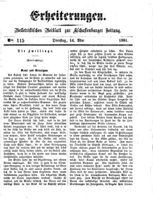 Erheiterungen (Aschaffenburger Zeitung) Dienstag 14. Mai 1861