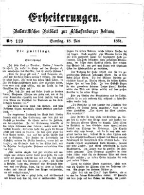 Erheiterungen (Aschaffenburger Zeitung) Samstag 18. Mai 1861