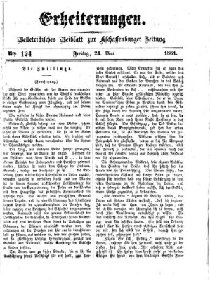 Erheiterungen (Aschaffenburger Zeitung) Freitag 24. Mai 1861