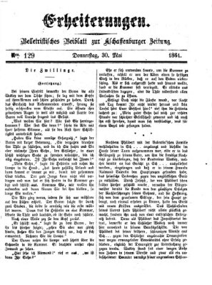 Erheiterungen (Aschaffenburger Zeitung) Donnerstag 30. Mai 1861