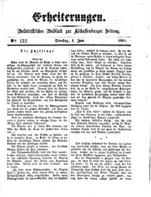 Erheiterungen (Aschaffenburger Zeitung) Dienstag 4. Juni 1861