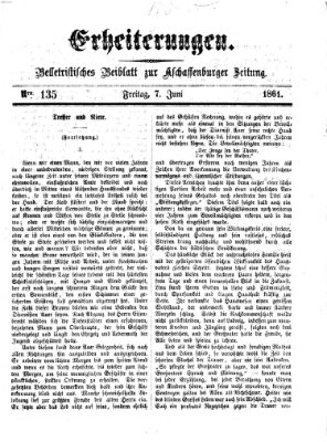 Erheiterungen (Aschaffenburger Zeitung) Freitag 7. Juni 1861