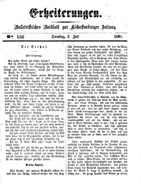 Erheiterungen (Aschaffenburger Zeitung) Dienstag 2. Juli 1861