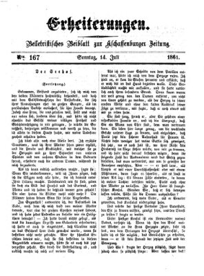 Erheiterungen (Aschaffenburger Zeitung) Sonntag 14. Juli 1861