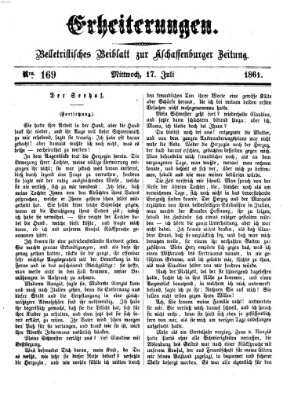 Erheiterungen (Aschaffenburger Zeitung) Mittwoch 17. Juli 1861