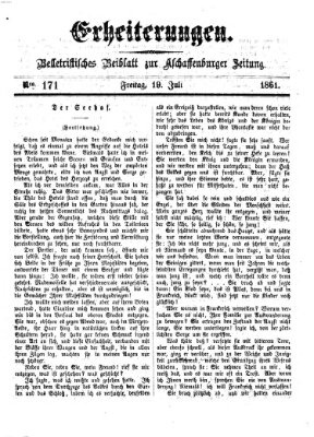 Erheiterungen (Aschaffenburger Zeitung) Freitag 19. Juli 1861