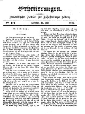 Erheiterungen (Aschaffenburger Zeitung) Dienstag 23. Juli 1861