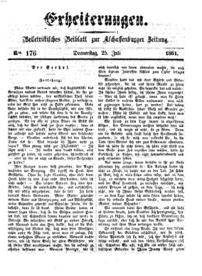 Erheiterungen (Aschaffenburger Zeitung) Donnerstag 25. Juli 1861