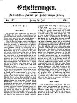 Erheiterungen (Aschaffenburger Zeitung) Freitag 26. Juli 1861