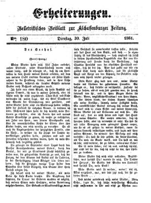 Erheiterungen (Aschaffenburger Zeitung) Dienstag 30. Juli 1861