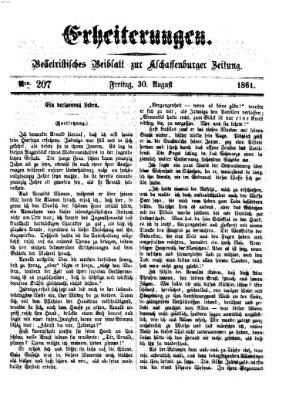 Erheiterungen (Aschaffenburger Zeitung) Freitag 30. August 1861