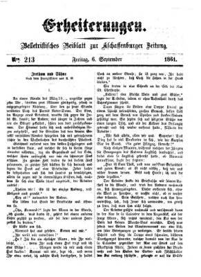 Erheiterungen (Aschaffenburger Zeitung) Freitag 6. September 1861