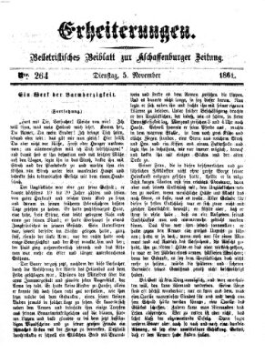 Erheiterungen (Aschaffenburger Zeitung) Dienstag 5. November 1861