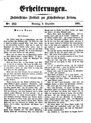 Erheiterungen (Aschaffenburger Zeitung) Sonntag 8. Dezember 1861