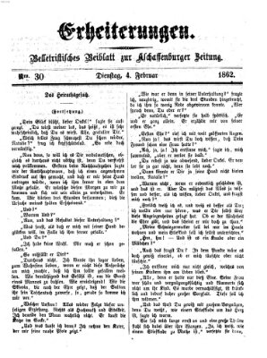 Erheiterungen (Aschaffenburger Zeitung) Dienstag 4. Februar 1862