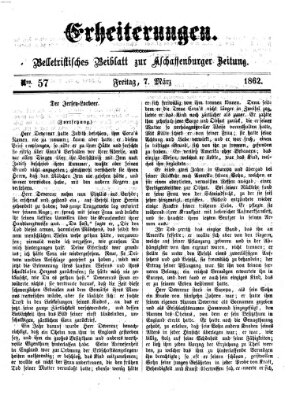 Erheiterungen (Aschaffenburger Zeitung) Freitag 7. März 1862