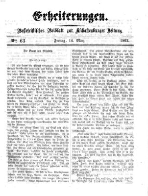 Erheiterungen (Aschaffenburger Zeitung) Freitag 14. März 1862