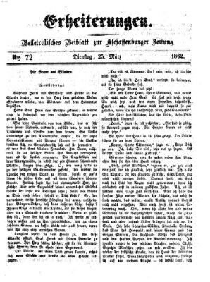 Erheiterungen (Aschaffenburger Zeitung) Dienstag 25. März 1862