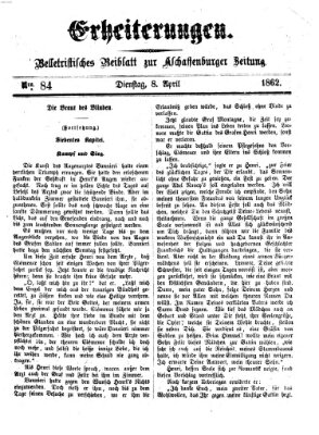 Erheiterungen (Aschaffenburger Zeitung) Dienstag 8. April 1862