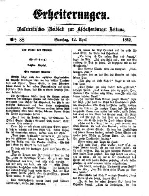 Erheiterungen (Aschaffenburger Zeitung) Samstag 12. April 1862