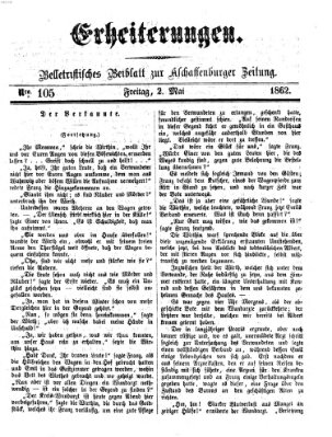 Erheiterungen (Aschaffenburger Zeitung) Freitag 2. Mai 1862