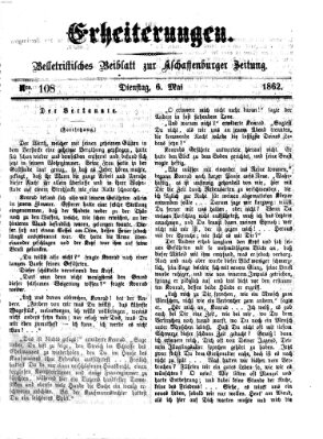 Erheiterungen (Aschaffenburger Zeitung) Dienstag 6. Mai 1862