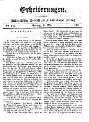 Erheiterungen (Aschaffenburger Zeitung) Sonntag 11. Mai 1862