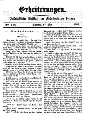 Erheiterungen (Aschaffenburger Zeitung) Samstag 17. Mai 1862