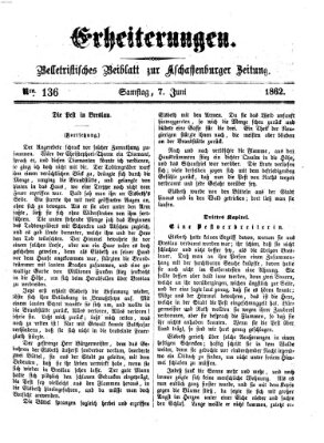 Erheiterungen (Aschaffenburger Zeitung) Samstag 7. Juni 1862