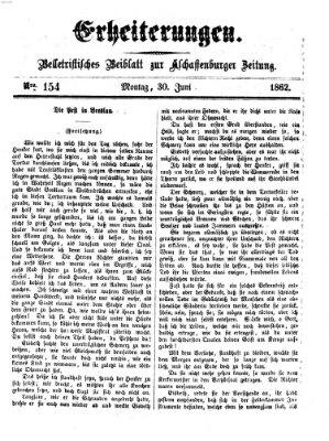 Erheiterungen (Aschaffenburger Zeitung) Montag 30. Juni 1862