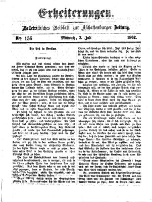 Erheiterungen (Aschaffenburger Zeitung) Mittwoch 2. Juli 1862