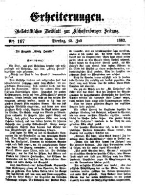 Erheiterungen (Aschaffenburger Zeitung) Dienstag 15. Juli 1862