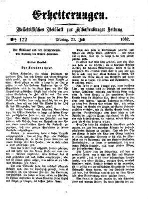 Erheiterungen (Aschaffenburger Zeitung) Montag 21. Juli 1862