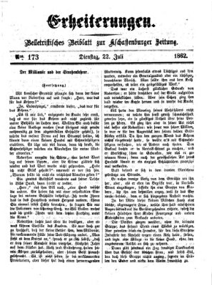 Erheiterungen (Aschaffenburger Zeitung) Dienstag 22. Juli 1862