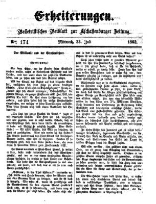 Erheiterungen (Aschaffenburger Zeitung) Mittwoch 23. Juli 1862