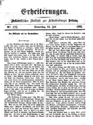 Erheiterungen (Aschaffenburger Zeitung) Donnerstag 24. Juli 1862