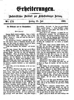 Erheiterungen (Aschaffenburger Zeitung) Freitag 25. Juli 1862