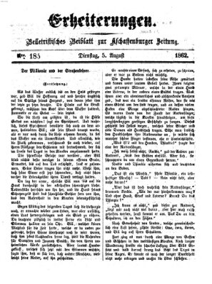 Erheiterungen (Aschaffenburger Zeitung) Dienstag 5. August 1862