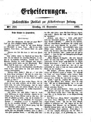 Erheiterungen (Aschaffenburger Zeitung) Dienstag 16. September 1862