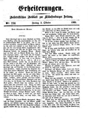 Erheiterungen (Aschaffenburger Zeitung) Freitag 3. Oktober 1862