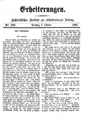 Erheiterungen (Aschaffenburger Zeitung) Dienstag 7. Oktober 1862