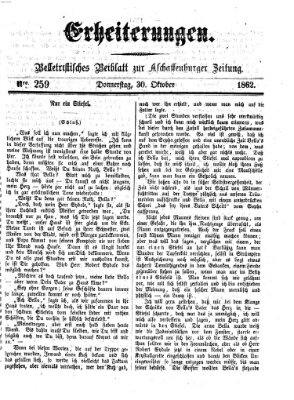 Erheiterungen (Aschaffenburger Zeitung) Donnerstag 30. Oktober 1862